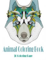 Animal Coloring Book: Lovely animals coloring books - mosaic coloring bookAnimal Mandala Coloring Book - Background for Anxiety Relief - Rel