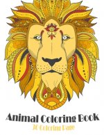 Animal Coloring Book: Lovely animals coloring books - mosaic coloring bookAnimal Mandala Coloring Book - Background for Anxiety Relief - Rel