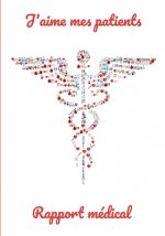 Carnet rapport medical infirmiere (N&B): 100 pages - Double page par patient