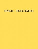 email enquires yellow: email enquiry book for general email quotations 120 pages cover in yellow