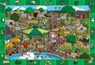 A Day in the Zoo-Spot & Find 100-Piece Puzzle