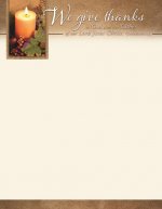 Letterhead - Thanksgiving - We Give Thanks to God and the Father of Our Lord Jesus Christ. Col 1:3