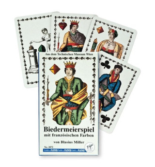 Piatnik Biedermeierspiel mit frazďż˝zischen Farben von Blasius Miller No.2872