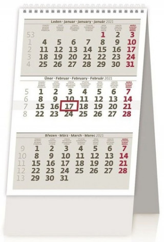 MINI tříměsíční kalendář/MINI trojmesačný kalendár - stolní kalendář 2021