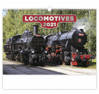 Locomotives - nástěnný kalendář 2021