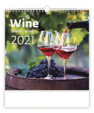 Wine - nástěnný kalendář 2021