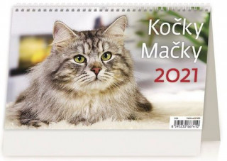Kočky/Mačky - stolní kalendář 2021
