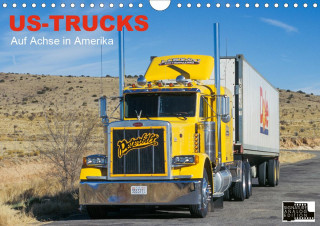 US-Trucks - Auf Achse in Amerika (Wandkalender 2021 DIN A4 quer)