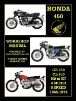 HONDA 450 WORKSHOP MANUAL CB450 & CL450 K0 to K7 4 SPEED & 5 SPEED 1965-1974