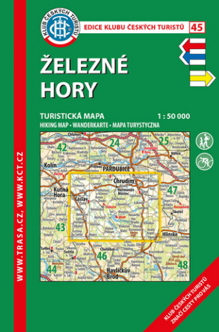 KČT 45 Železné hory 1:50 000