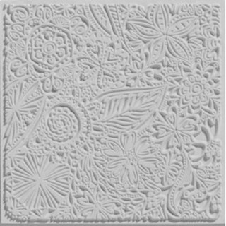 CERNIT polymerová textura - květiny 90 x 90mm