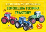 Jednoduchá vystřihovánka Zemědělská technika Traktory
