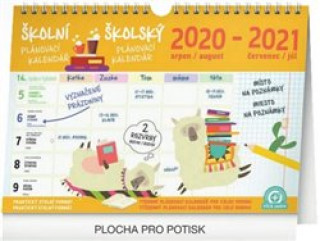 Školní plánovací kalendář s háčkem 2021