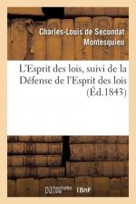 L'Esprit Des Lois, Suivi de la Defense de l'Esprit Des Lois