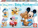 Educa Puzzle.  Baby Puzzles Mickey 3/3x4/5 Teile