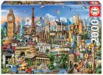Educa Puzzle.  Europe Landmarks 2000 Teile