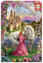 Educa Puzzle.  Fairy and Unicorn 500 Teile