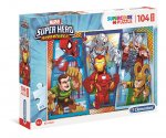 Puzzle 104 Supercolor Maxi Marvel Super Hero Adventures