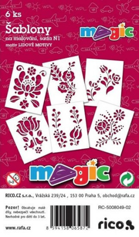 MAGIC papďż˝r ďż˝ablony na malovďż˝nďż˝ - LIDOVďż˝ MOTIVY