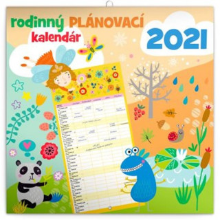 Kalendář 2021 Rodinný plánovací (slovenská verze), 30 × 30 cm