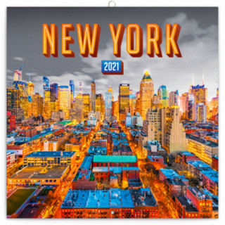 Poznámkový kalendář New York 2021