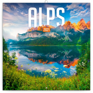 Poznámkový kalendář Alpy 2021