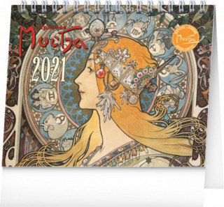 Stolní kalendář Alfons Mucha 2021