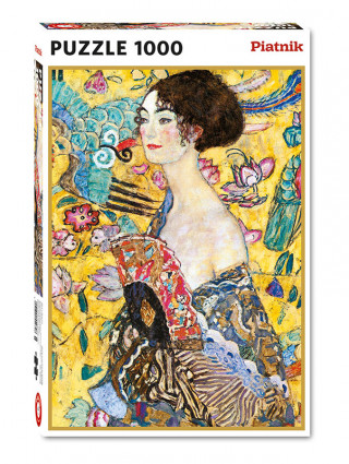 Puzzle Klimt - Dáma s vějířem 1000 dílků
