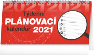 Stolní kalendář Plánovací řádkový 2021