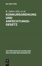 Konkursordnung Und Anfechtungsgesetz