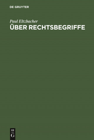 UEber Rechtsbegriffe