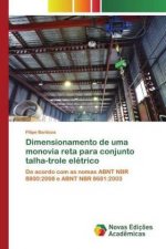 Dimensionamento de uma monovia reta para conjunto talha-trole eletrico