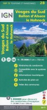 Vosges du Sud - Ballon d'Alsace - le Hohneck  1:75 000