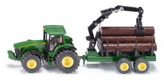 Traktor z przyczepą leśną Siku Farmer S1954