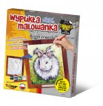 Wypukła malowanka futrzaki królik angora 64012