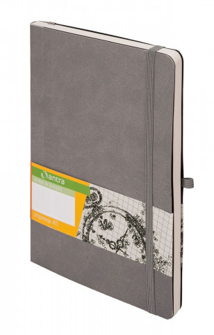 Notes impresja A5 kropki szary (Miękka)