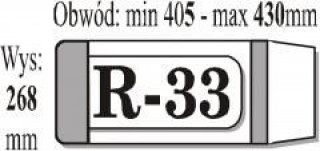 Okładka iks r-33 (50 sztuk w paczce)