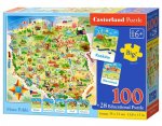 Puzzle 100 maxi Mapa Polski