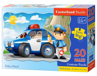 Puzzle 20 maxi Policja