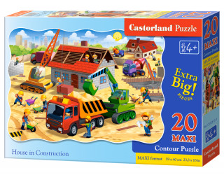 Puzzle 20 maxi Dom w budowie C-02412