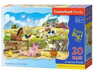 Puzzle 20 maxi Zwierzęta z farmy C-02429