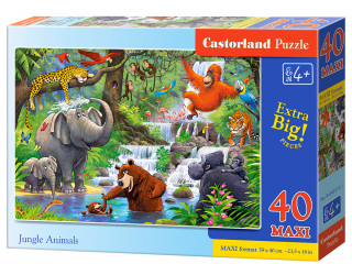 Puzzle 40 maxi Zwierzęta w dżungli B-040315