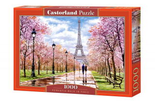 Puzzle 1000 Romantyczny spacer w Paryżu C-104369-2