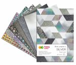 Blok Happy Color A4 10 wzorów silver 10 arkuszy 150-230g