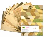Blok Happy Color A4 10 wzorów gold 10 arkuszy 150-230g