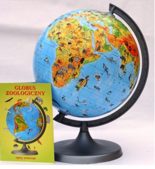 Globus 220 zoologiczny z opisem z aplikacją