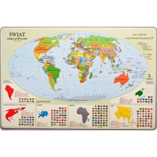 Podkładka mapa polityczna świata
