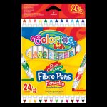 Flamastry Colorino Kids dwukolorowe 12 sztuk 24 kolorów
