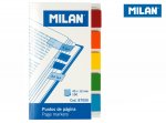 Zakładki Milan indeksujące 45x12 transparentne