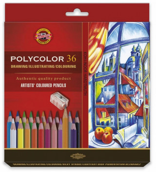 Kredki ołówkowe Polycolor Koh-i-Noor 3835 36 kolorów